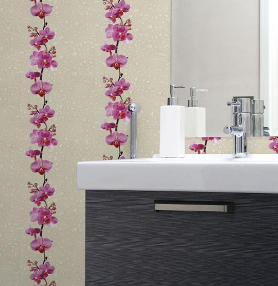 Панели в ванной отзывы. Панель ПВХ "розовая Орхидея " 0,25х2,7 м. Панель ПВХ Орто Орхидея (0136) 0,25*2,7м. 0136 Панель ПВХ (2700*250*8мм) Дикая Орхидея (10шт/уп).